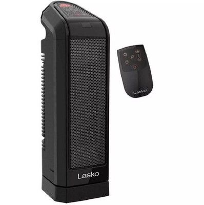 Lasko 16in 1500W Digital Ceramic Room Tower Heater with Remote Control