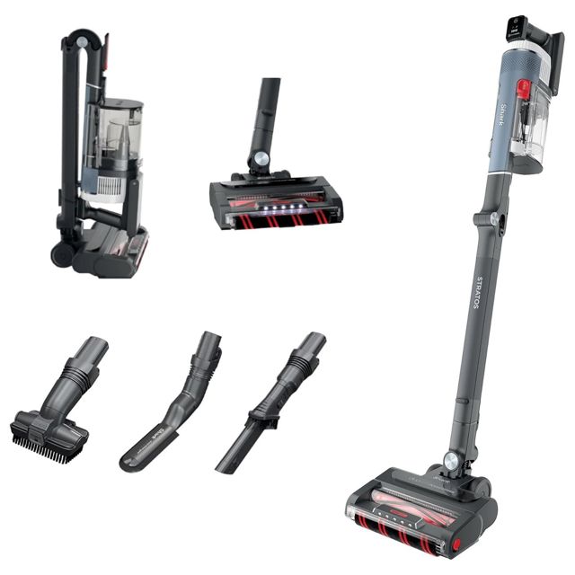 Shark Stratos Cordless Vacuum, Clean Sense IQ & DuoClean PowerFins, Certified Refurbished