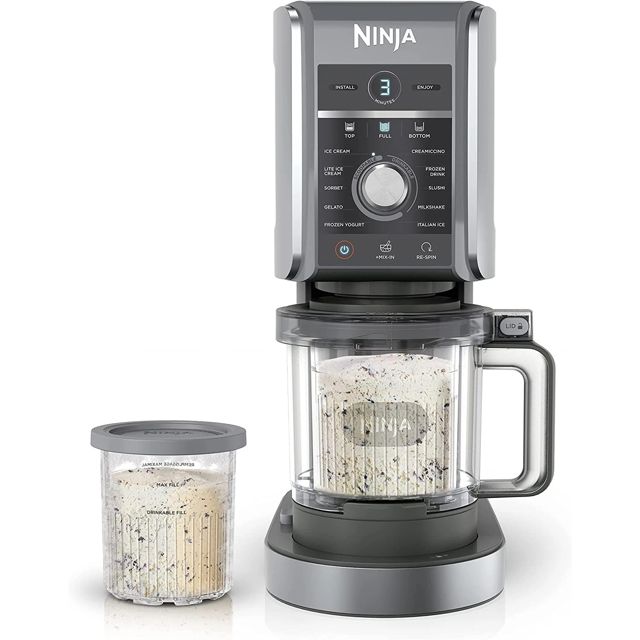Ninja CREAMi Deluxe 11-in-1 XL Ice Cream Maker NC501, Certified Refurbished (BuyDig, Top-rated seller)