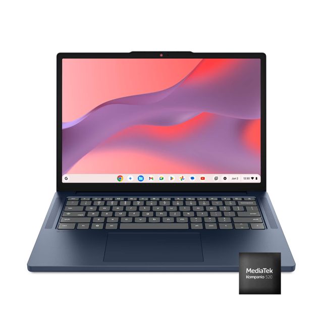 Lenovo IdeaPad Slim 3 Chromebook 14" 2K Touchscreen Laptop (MediaTek Kompanio 540, 4GB/64GB, 2026)