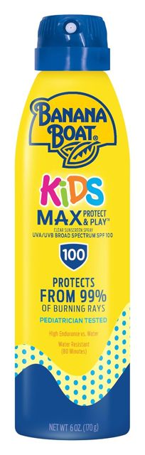 Banana Boat MAX Kids Sunscreen Spray SPF 100, 6 oz