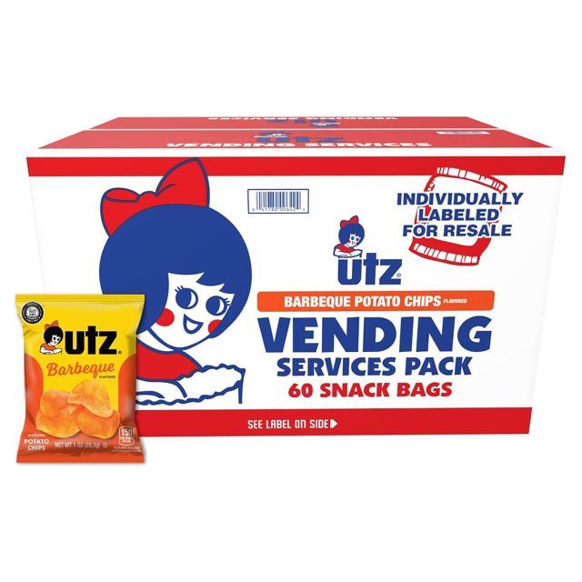Utz Barbeque Potato Chips, 1 oz Bags (60 Count)