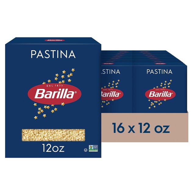 Barilla Pastina Pasta, Non-GMO Kosher Pasta, 12oz. (16PK)