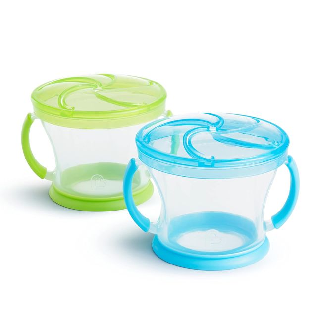 Munchkin Snack Catcher Snack Containers for Kids, No Spill, 2 Pack
