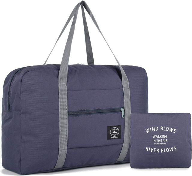 WANDF Personal Item Travel Bag, Carry On Duffle (fits Spirit/Frontier under-seat size)