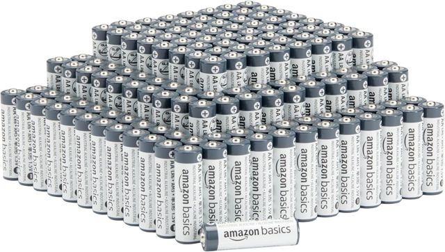 Amazon Basics AA Industrial Alkaline Batteries, 150-Pack