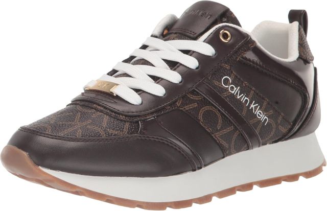 Calvin Klein Women's Carlla Sneaker (Brown Multi 211, size 8)