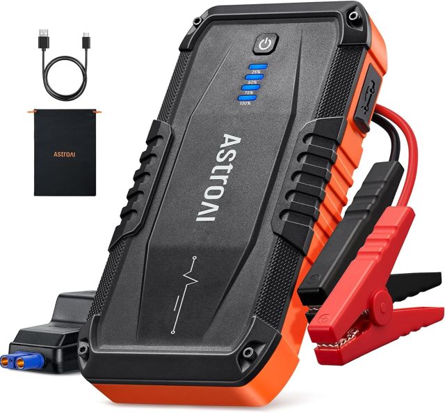 AstroAI S8 1500A Portable Car Battery Jump Starter, 12V