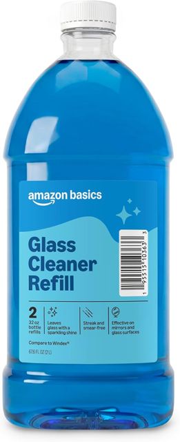 Amazon Basics Glass Cleaner Refill 67.6 Fl Oz, Pack of 1