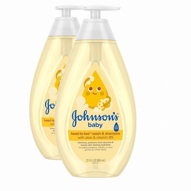 Johnson's Baby Head-To-Toe Baby Wash & Shampoo, 27.1 fl oz (Pack of 2)