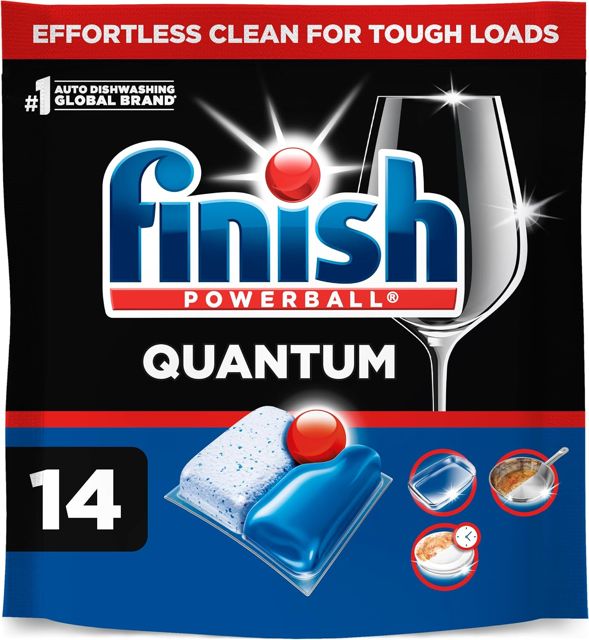 Finish Quantum Dishwasher Pods, Fresh Scent, 14ct
