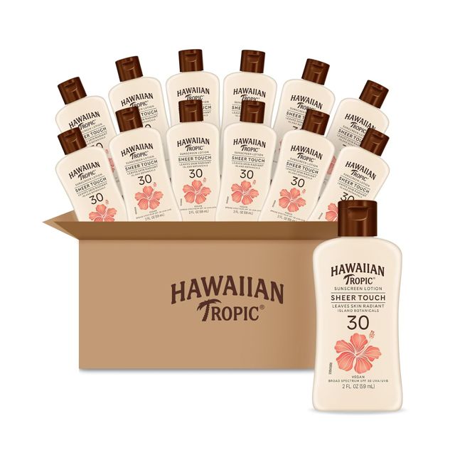 Hawaiian Tropic Sheer Touch Lotion, SPF 30, 2 Fl Oz (Pack of 12)