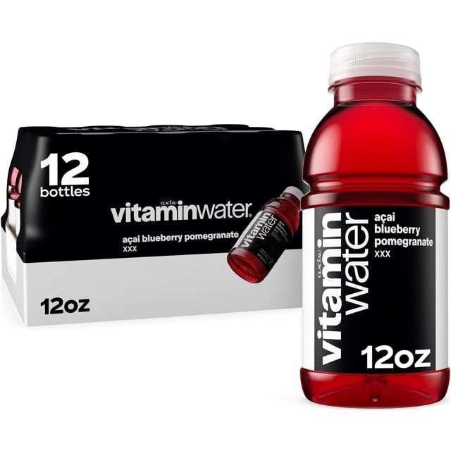 vitaminwater XXX Acai-Blueberry-Pomegranate 12 fl oz, 12 Pack