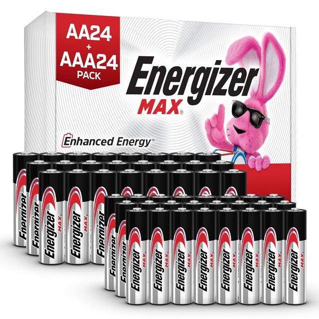 Energizer AA + AAA Batteries, 48-count combo pack