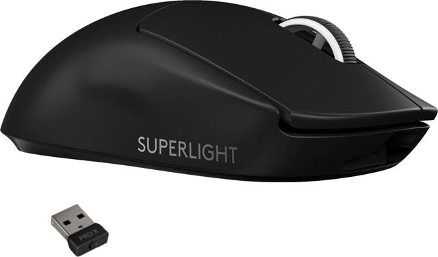 Logitech PRO X SUPERLIGHT Wireless Gaming Mouse (Black)